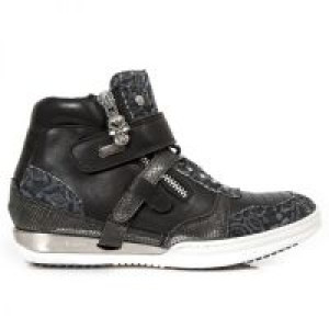    M.HY032-S17 FLORAL DENIM NEGRO, CRUST NEGRO, BRUMA BOX METAL New Rock M.HY032-S17 -  