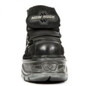     +M.1075-S6 CRUST NEGRO, FLORAL ANTE NEGRO, BOX FUCSIA-METAL New Rock M.1075-S6 -  