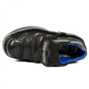     M.1075-S5 CRUST NEGRO, FLORAL ANTE NEGRO, BOX AZUL-METAL -  5
