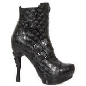   M.PUNK098X-S3 DRAGON NEGRO, PLAT NEGRO PUNK LISO TACON COBRA NEGRO New Rock M.PUNK098X-S3 -  