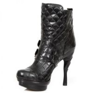   M.PUNK098X-S3 DRAGON NEGRO, PLAT NEGRO PUNK LISO TACON COBRA NEGRO New Rock M.PUNK098X-S3 -  