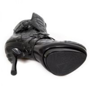   M.PUNK098X-S3 DRAGON NEGRO, PLAT NEGRO PUNK LISO TACON COBRA NEGRO New Rock M.PUNK098X-S3 -  