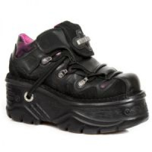      CRUST NEGRO, FLORAL ANTE NEGRO, BOX FUCSIA-METAL New Rock M.1075-S8 -  