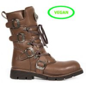  VEGAN MICRO CUERO, PLANING MARRON SIN New Rock M.1473-V2 -  