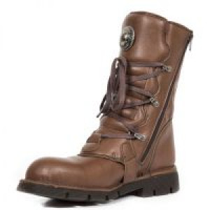  VEGAN MICRO CUERO, PLANING MARRON SIN New Rock M.1473-V2 -  