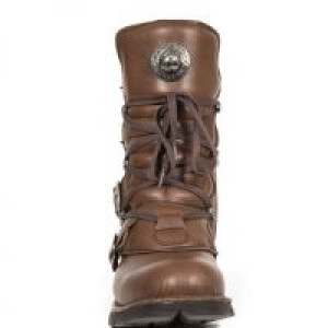  VEGAN MICRO CUERO, PLANING MARRON SIN New Rock M.1473-V2 -  