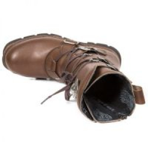  VEGAN MICRO CUERO, PLANING MARRON SIN New Rock M.1473-V2 -  