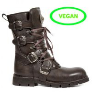  VEGAN MICRO MARRON, PLANING MARRON SIN New Rock M.1473-V3 -  