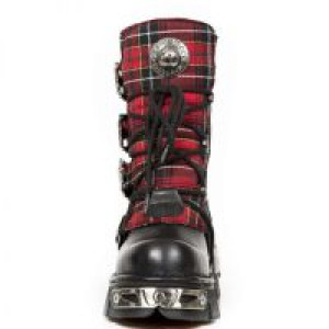  ITALI NEGRO TELA ESCOCESA ROJO REACTOR NEGRO TOBER New Rock M.391T-S1 -  