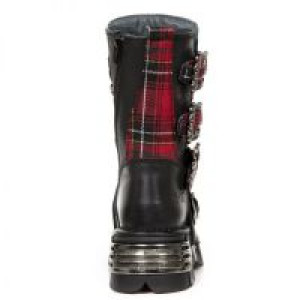  ITALI NEGRO TELA ESCOCESA ROJO REACTOR NEGRO TOBER New Rock M.391T-S1 -  