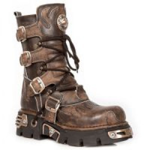  VINTAGE RASPADO MARRON REACTOR MARRON TOBERAS COBRE New Rock M.591-S8 -  