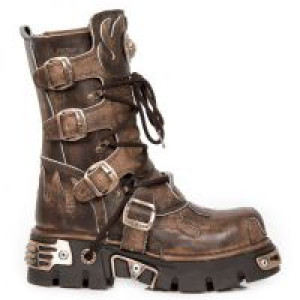  VINTAGE RASPADO MARRON REACTOR MARRON TOBERAS COBRE New Rock M.591-S8 -  