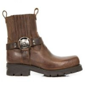  ALASKA CUERO, MOTORCYCLE MARRON New Rock M.7605-S20 -  