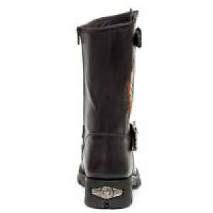  ITALI NEGRO BORDADOS CALAVERA ALAS GRIS MOTORCYCLE New Rock M.7642-S1 -  