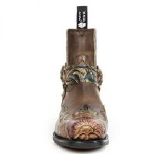  MEXICO CUERO, ALASKA CUERO, WEST NEGRO H CUADRADA TACON DALLAS ORO VIEJO New Rock M.7966-S3 -  