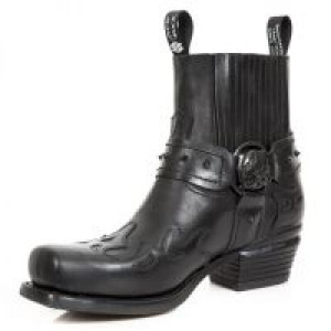  NOMADA NEGRO, CRUST NEGRO, WEST NEGRO H CUADRADA TACON DALLAS NEGRO New Rock M.7966-S5 -  