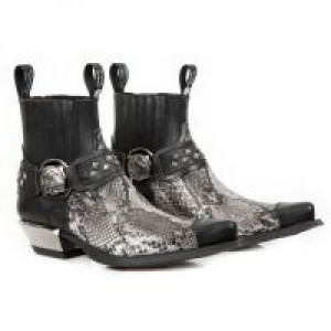  PYTHON RETICULATUS ARENA-NEGRO, CRUST NEGRO, WEST NEGRO ACERO TACON DALLAS ACERO New Rock M.7995PT-S22 -  