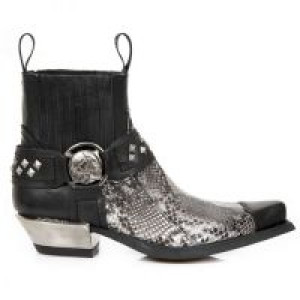  PYTHON RETICULATUS ARENA-NEGRO, CRUST NEGRO, WEST NEGRO ACERO TACON DALLAS ACERO New Rock M.7995PT-S22 -  