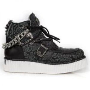  FLORAL NEGRO, CRUST NEGRO, FLORAL DENIM NEGRO, N -  1
