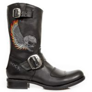  ITALI NEGRO, ITALI NEGRO, BORDADOS GRIS ALAS FUEGO GUM 710 NEGRO M2 ACERO New Rock M.GY32-S10 -  