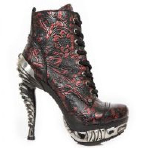   VINTAGE FLOWER GLITTER ROJO, MAGNETO ACERO New Rock M.MAG016-S26 -  