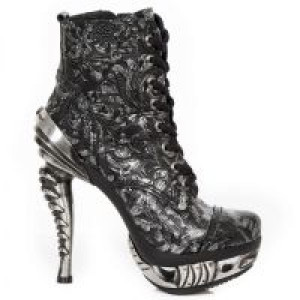 VINTAGE FLOWER GLITTER PLATA, MAGNETO ACERO New Rock M.MAG016-S28 -  