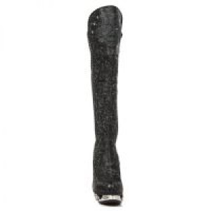  VINTAGE FLOWER NEGRO, LYCRA STRETCH NEGRO -  3