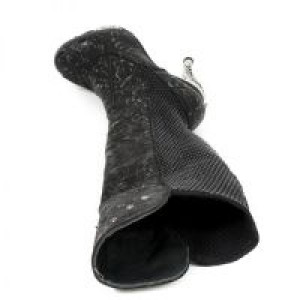  VINTAGE FLOWER NEGRO, LYCRA STRETCH NEGRO -  7
