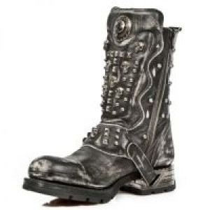  VINTAGE RASPADO NEGRO MOTOROCK NEGRO TACON ACERO -  4