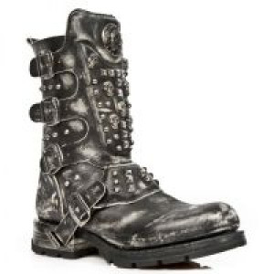  VINTAGE RASPADO NEGRO MOTOROCK NEGRO TACON ACERO -  2