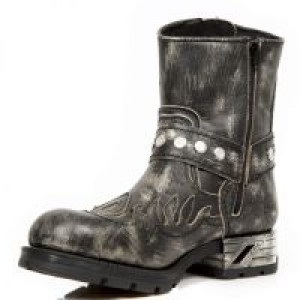  VINTAGE RASPADO NEGRO MOTOROCK NEGRO TACON ACERO -  4