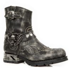  VINTAGE RASPADO NEGRO MOTOROCK NEGRO TACON ACERO -  2