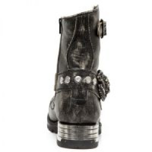  VINTAGE RASPADO NEGRO MOTOROCK NEGRO TACON ACERO -  5