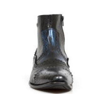  PITON NEGRO GRAFITO REVESS AZUL PITONE NEGRO BOX -  3