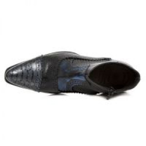  PITON NEGRO GRAFITO REVESS AZUL PITONE NEGRO BOX -  7