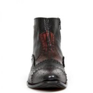  PITON NEGRO GRAFITO REVESS ROJO PITONE NEGRO BOX -  3