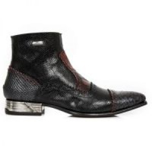  PITON NEGRO GRAFITO REVESS ROJO PITONE NEGRO BOX -  1