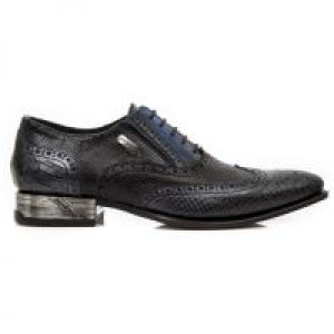  PITON NEGRO GRAFITO REVESS AZUL PITONE NEGRO BOX -  1