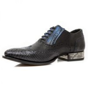  PITON NEGRO GRAFITO REVESS AZUL PITONE NEGRO BOX -  4