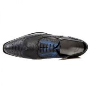  PITON NEGRO GRAFITO REVESS AZUL PITONE NEGRO BOX -  7