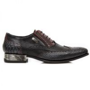  PITON NEGRO GRAFITO REVESS ROJO PITONE NEGRO BOX -  1