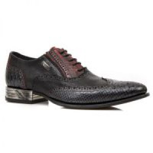  PITON NEGRO GRAFITO REVESS ROJO PITONE NEGRO BOX -  2