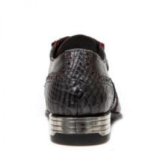  PITON NEGRO GRAFITO REVESS ROJO PITONE NEGRO BOX -  5