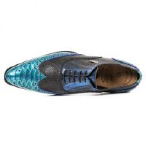  PITON CHAROL VERDE-AZUL, PITONE NEGRO, BOX METAL -  7