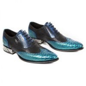  PITON CHAROL VERDE-AZUL, PITONE NEGRO, BOX METAL -  8