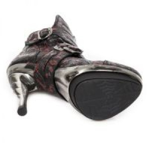  VINTAGE FLOWER GLITTER ROJO, PLATF. ACERO PUNK LISO, TACON COBRA ACERO-NEGRO -  5