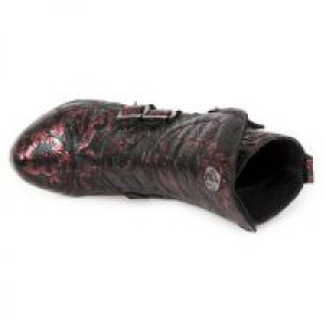  VINTAGE FLOWER GLITTER ROJO, PLATF. ACERO PUNK LISO, TACON COBRA ACERO-NEGRO -  6