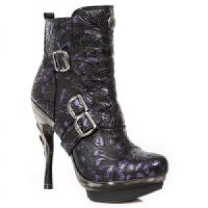  VINTAGE FLOWER GLITTER LILA, PLATF. ACERO PUNK LISO, TACON COBRA ACERO-NEGRO -  1