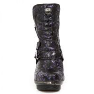  VINTAGE FLOWER GLITTER LILA, PLATF. ACERO PUNK LISO, TACON COBRA ACERO-NEGRO -  2