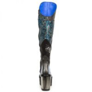  BOX PLANE GRABADO DIAMANTE PITONE AZUL REVESS AZ -  5
